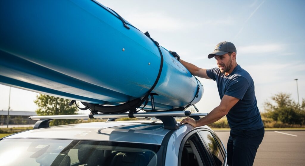 Lifting a Heavy Kayak onto Your Roof Rack