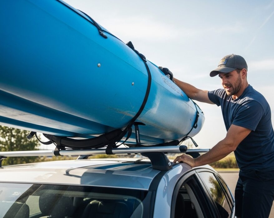 Lifting a Heavy Kayak onto Your Roof Rack