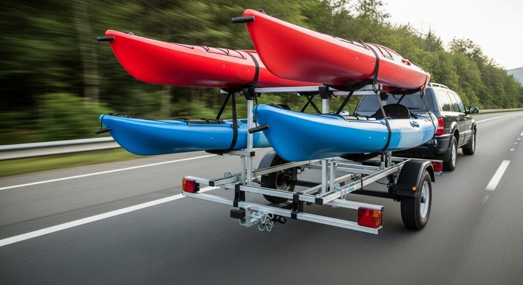 Trailer Hitch Kayak Racks
