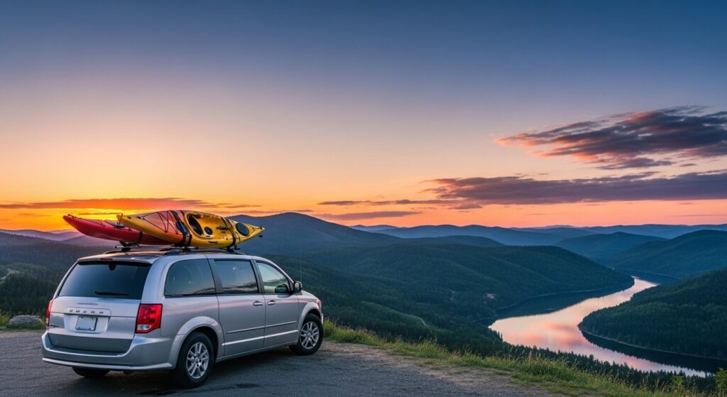 kayak rack on a dodge caravan